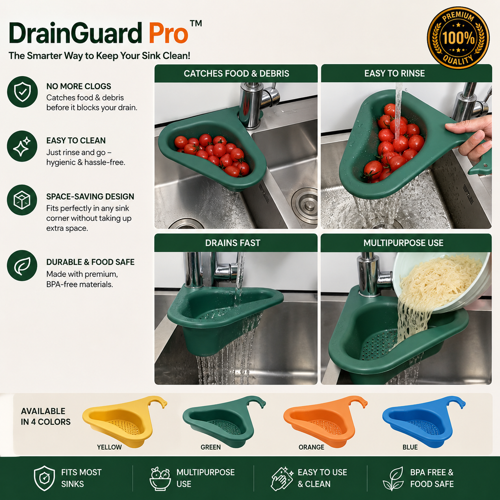 DrainGuard Pro™ | Pack of 2 Anti-Clog Sink Filter
